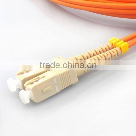 Multimode fiber optic beige SC fiber optic patch cord