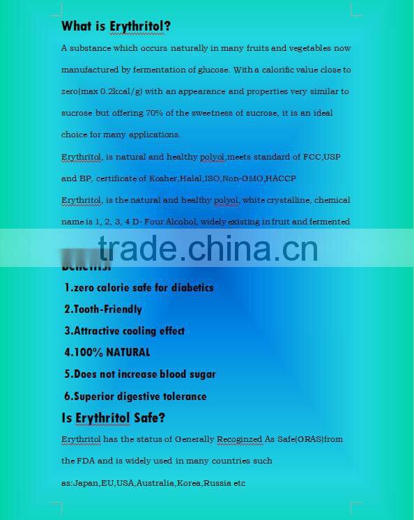 99.5% purity Erythritol/Stevia Erythritol 149-32-6