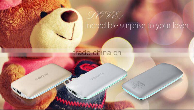 Intelligent Power Bank Space Aluminum Housing, RGB Ambilight Tech, 6000mAh, mobile power bank for all smart phone