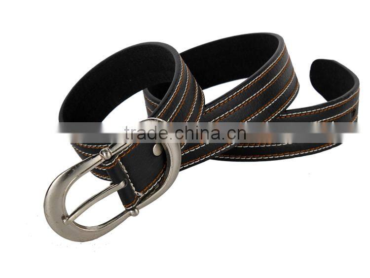 Belt Factory Price Sewing Man Belt PU Leather With Pin Buckle