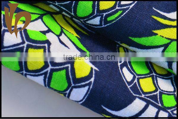 2015 new design Thailand style 51%linen 49%cotton print fabric/ linen cotton fabric/ linen fabric/ cotton fabric for t shirt