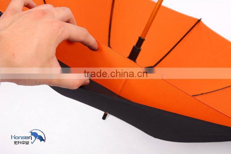 China Supplier Doulbe Layer zhejiang Ningbo Straight Wooden Umbrella