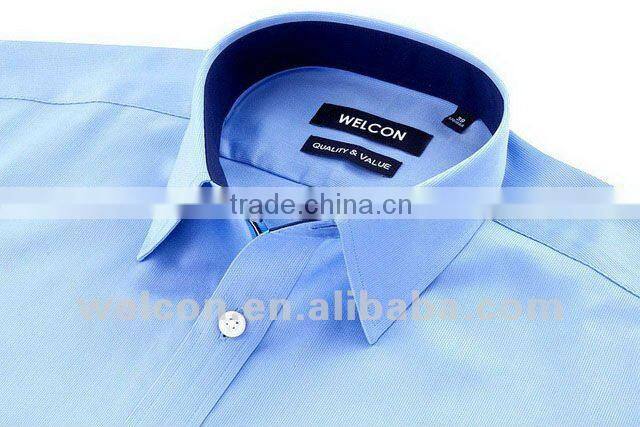 100% cotton long sleeve classic business pinstripe dress shirts design for man
