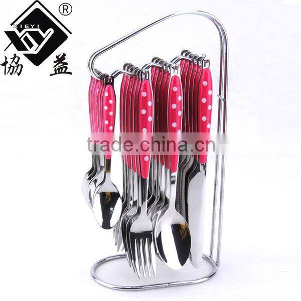 High Mirror Polish Stainless Steel Plastic Ice Cream Spoon