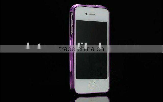 high quality novelty Durable Aluminium Metal Bumper Cover Case for iphone 4 4S