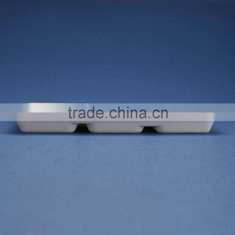 TY-05 10"x8" 5 compartments disposable food tray