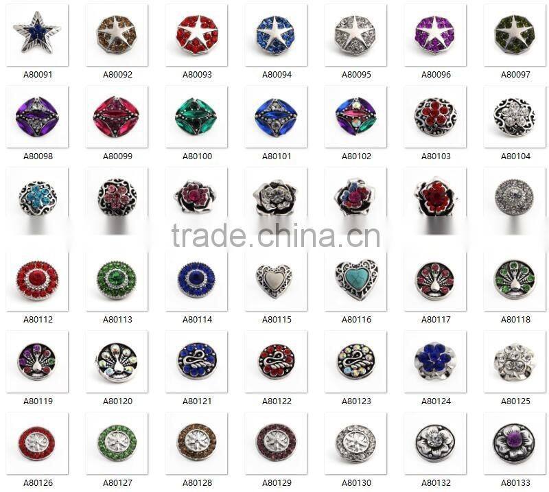 New silver snap button Fashion alphabet bracelet accessories