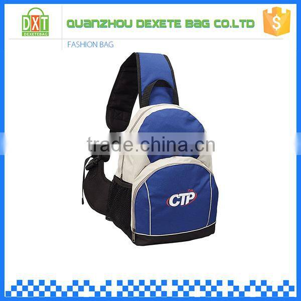 Only one strap mountaineering triangle vintage canvas backpack