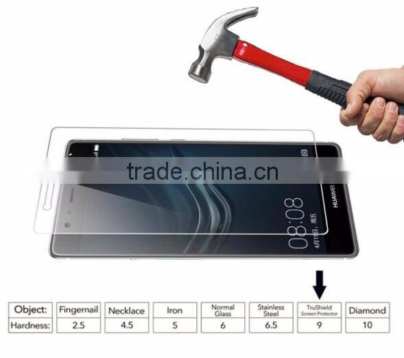 2.5D, 0.3mm glass film for huawei p9 lite tempered glass screen protector sample free