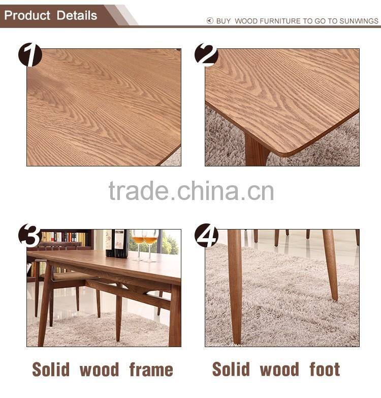 Cooperation with us be safe and on time wooden dining table set