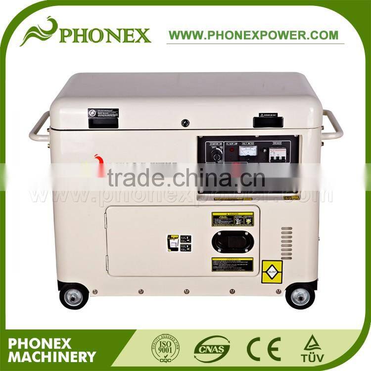 Phonex 5 Silent Diesel Generator Price 186FA 10HP Diesel Generator Set 3 Phase Diesel Generator