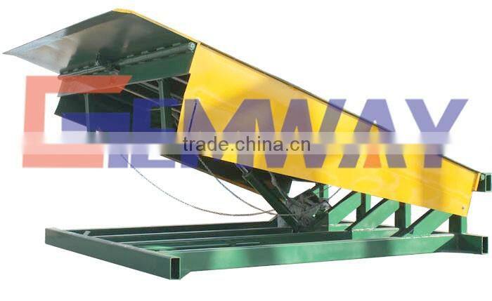 Modern high-grade warehouse loading stationary dock leveler or fixed dock ramp