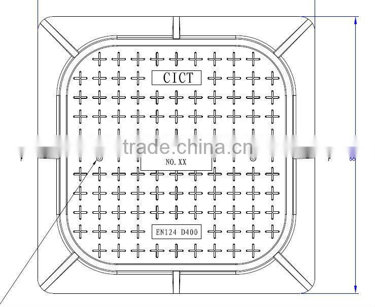 square manhole cover with double seal type factory SGS certificate