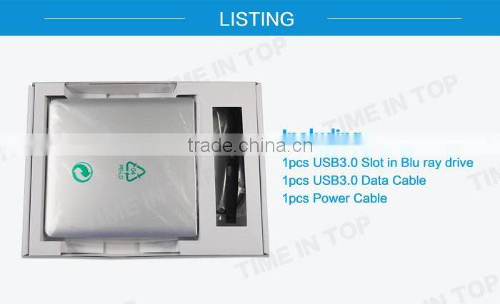 USB3.0 Super Slim External Blu-ray Burner, Inside drive: Panasonic UJ272