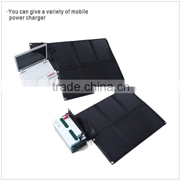 folding portable 60w sunpower solar panels with controller
