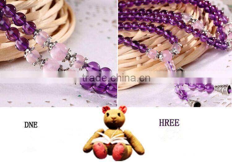 Amethystsmall beaded stretch bracelet ,spiritual bead bracelet