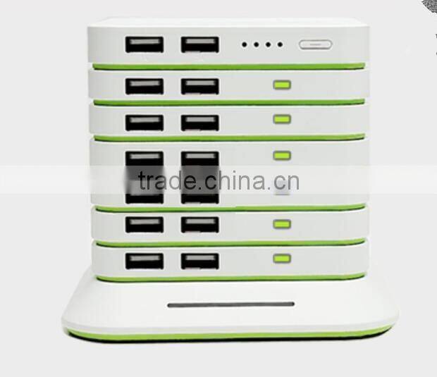 hot new products 2016 restaurant cell phone charging station menu holder power bank 20000mAh