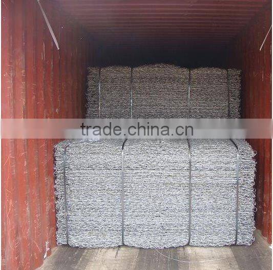 hot dipped galvanized/gray pvc coated GABIONS(factory)
