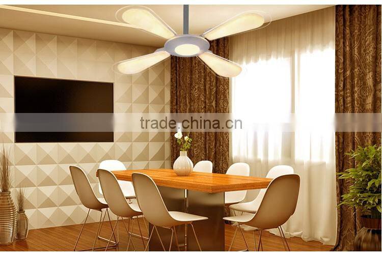 Single CCT Creative Deformable Fan Shape LED Ceiling Pendant Lamp for Restaurant