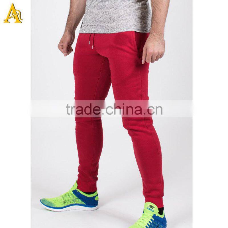 Custom mens gym fit tapered bottoms fashion jogger pants