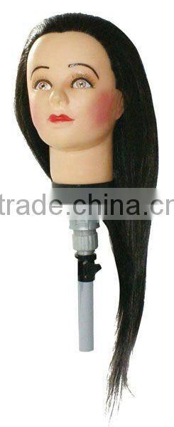 Salon 90% human hair wig traning head wig N011,N012