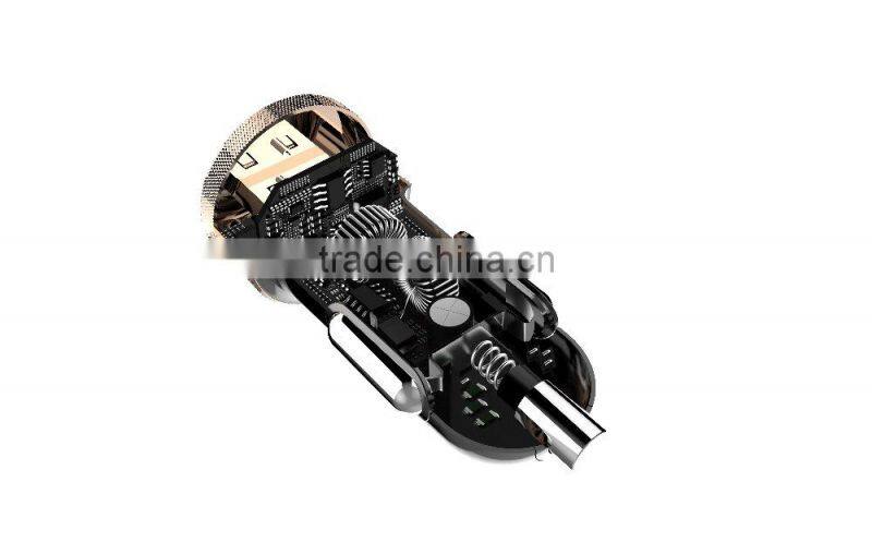 5V 2.1A/5V 3.1A OEM Colorful usb car charger for Mobile Phone usb car chargerquick portable charger