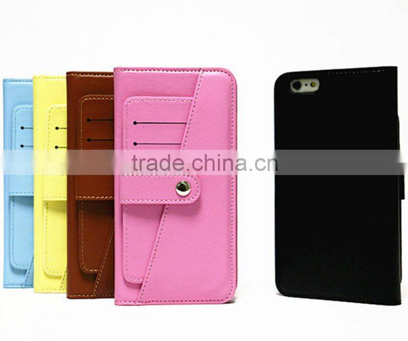 2016 Newest design pu leather wallet case for iphone 6s/6s plus