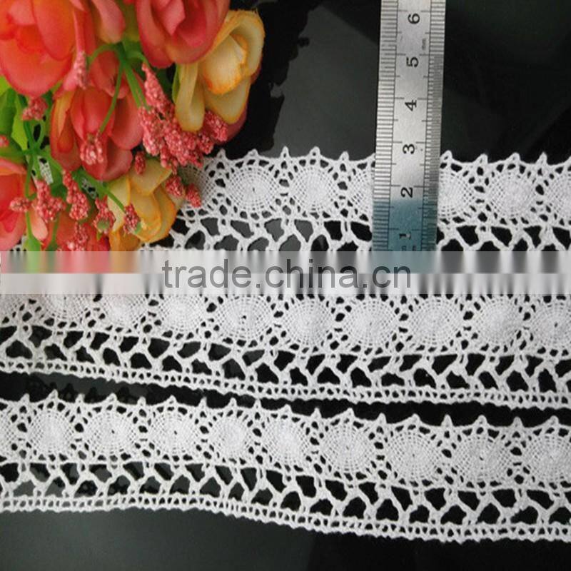 New design cotton embroider bridal lace trim,lace ribbon for dress