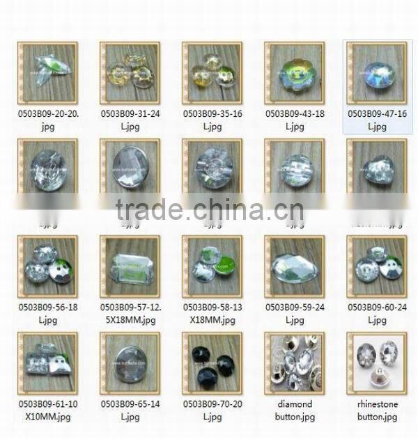 factory wholesale acrylic stone diamond button