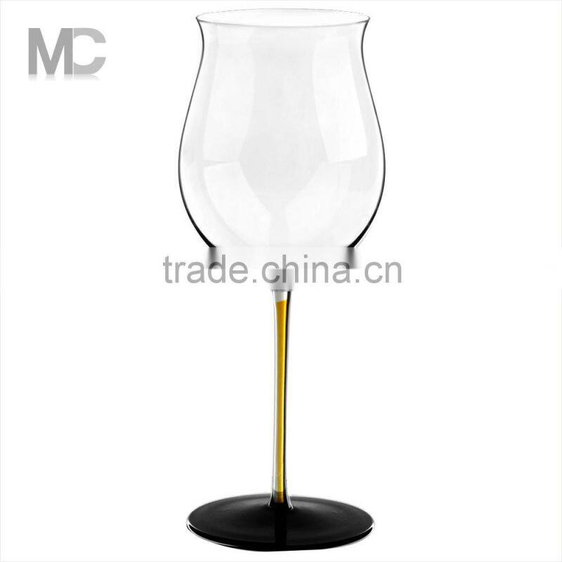 Decorated Clear Crystal Wine Glass for Wedding and Events