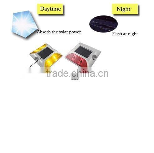 Red yellow blue white green led solar cat eye road stud