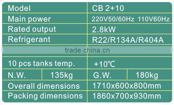 flat pan rolls with 6 tanks keep fresh stir ice cream machine good quality good price