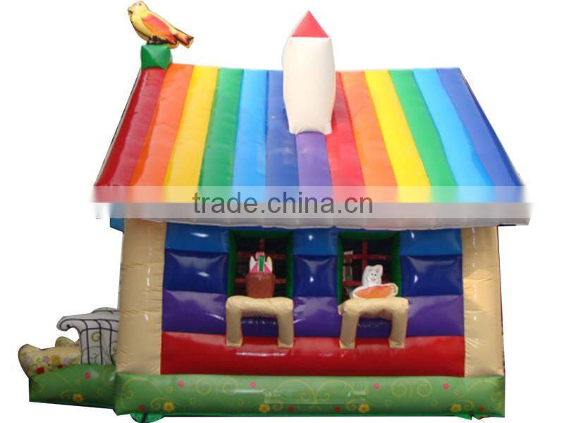 China inflatable suppliers ,Indoor Happy House inflatable bouncer, inflatable farm house
