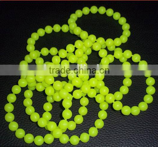fashion transparent silicone rubber bead bracelet 2015
