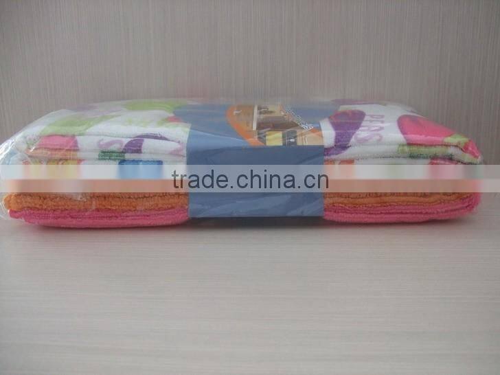 custom print cleaning towel tea towel microfiber towel set wholesale