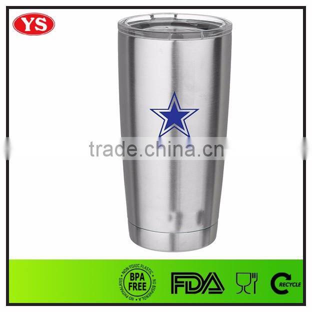 20 Ounce Stainless steel double wall Vacuum Sealed Tumbler with lid