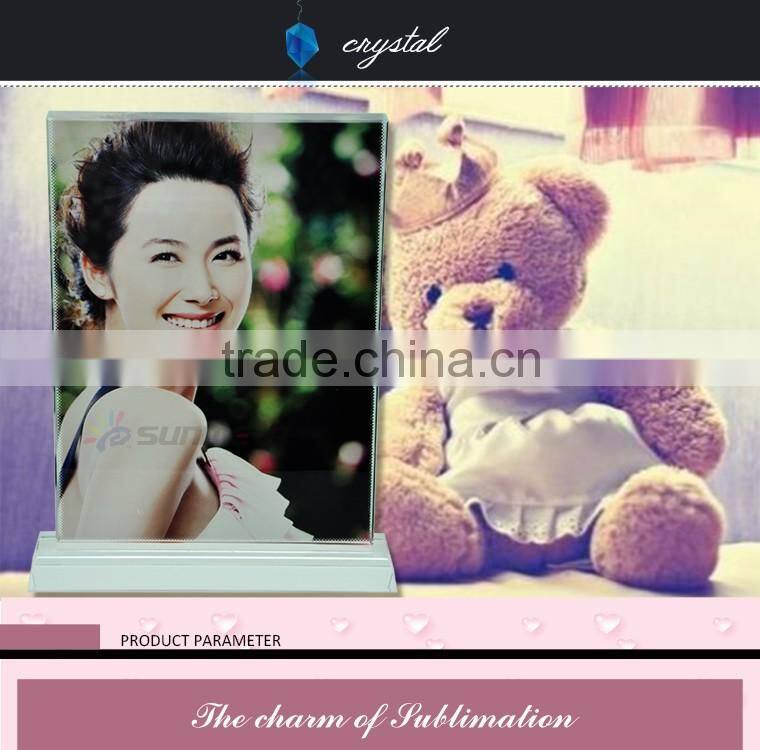 Blank 3D Crystal Photo Frame For Decoration