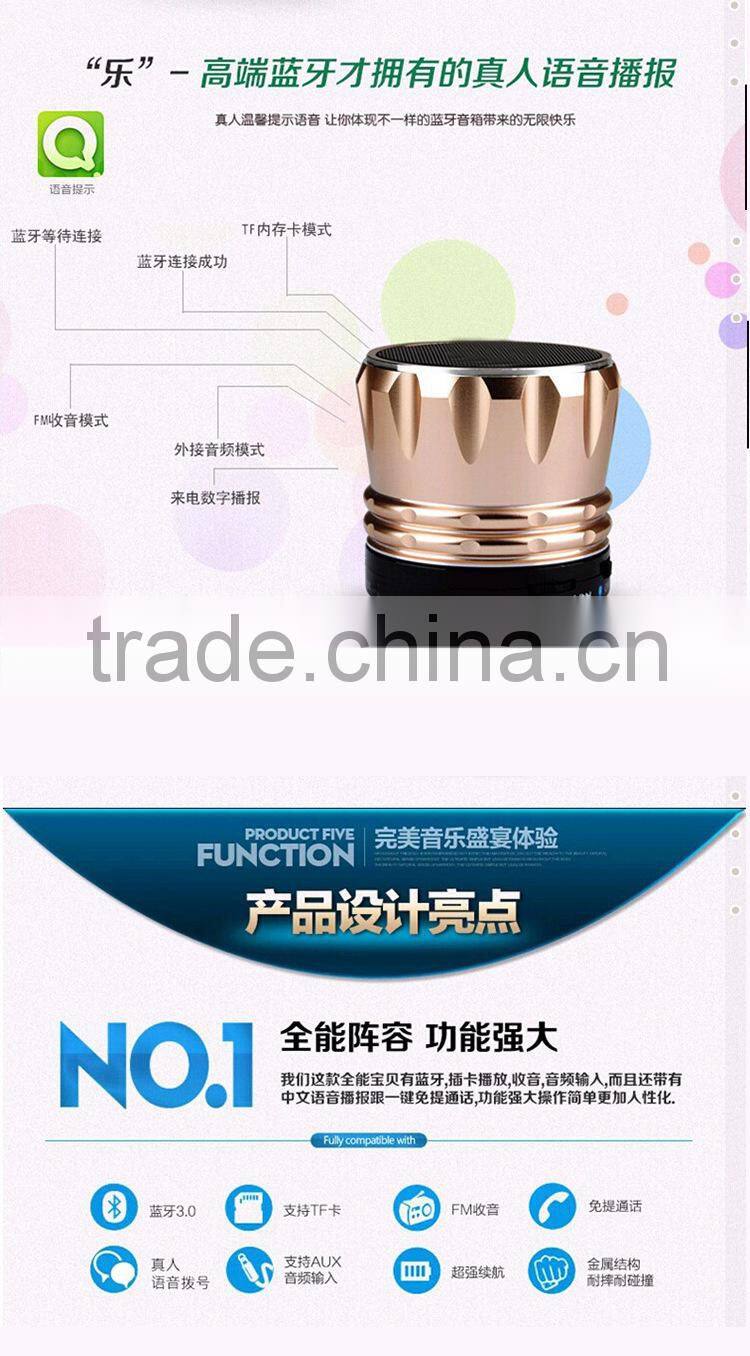 Portable memory card and bluetooth 12 Fashion support answer calling with Mic and TF card speaker With Strong Bass