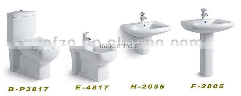 1805 popular one piece sanitare ware washdown floor mounted wc toilet