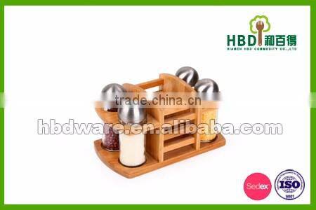 2016 best selling premium custom made glass bottle spice rack set,salt and pepper shakers
