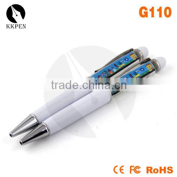 KKPEN Hot selling Custom Floating Pens/customised promotional pens/white pens with logo