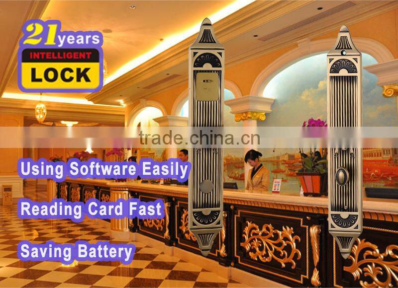 biometric hotel door lock,proximity card hotel door handle lock for hotel
