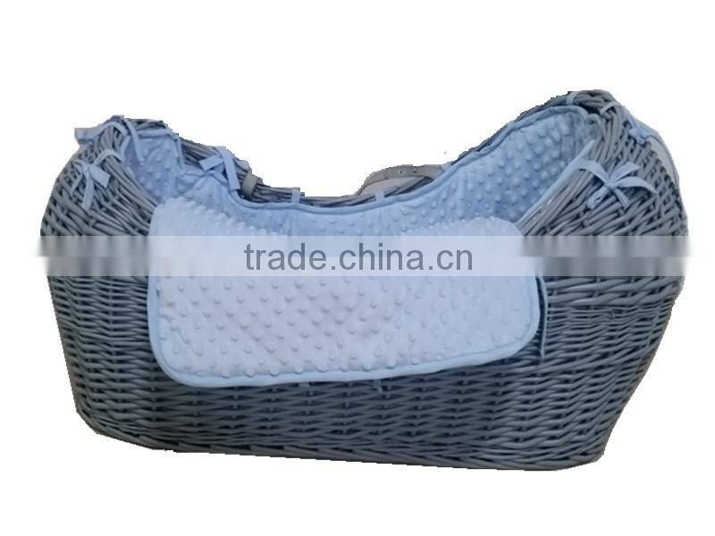 Baby Pod Wicker Basket/ moses basket- Grey Color