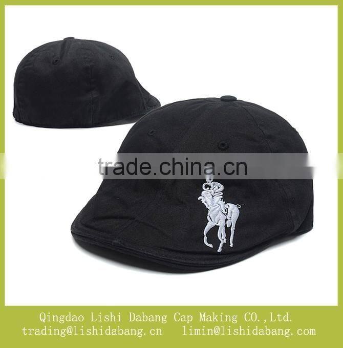 100%cotton twill peaked cap beret cap
