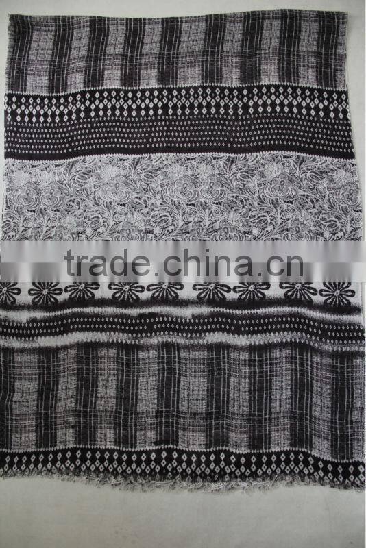 modal cashmere printed pashmina shawls