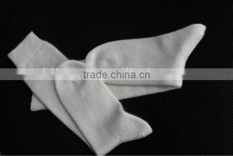 high quality pure cashmere knitted socks stocking