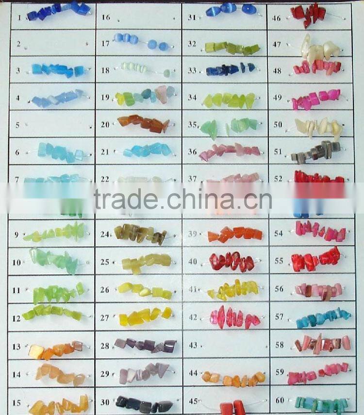 Bead cat's eye glass yellow chip