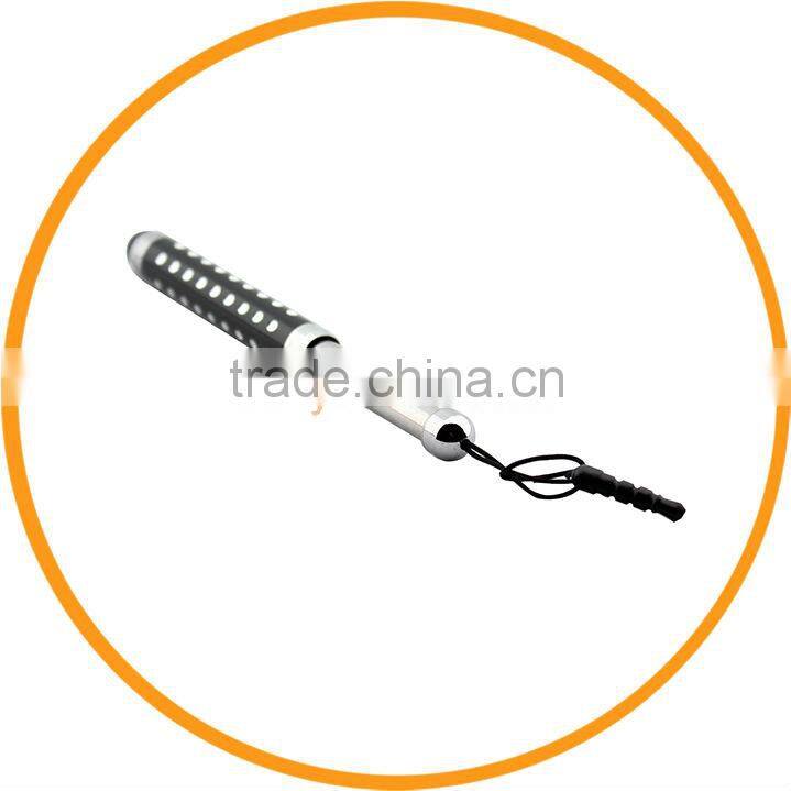 New Crystal Retractable Smartphone Touch Pen Stylus for iPad Galaxy Tab Black from dailyetech