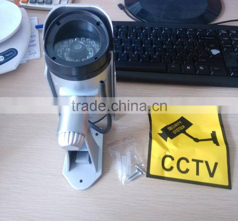 Solar powered Waterproof LED Flashing Dummy Camera