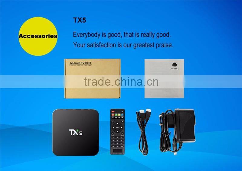 TX5 S905X 2G 8G tv Box with Full HD 1080P Output tv set top box Android6.0